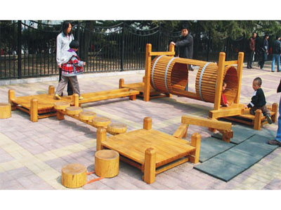 Children Outdoor Wooden Play Area for Public Parks MP-019